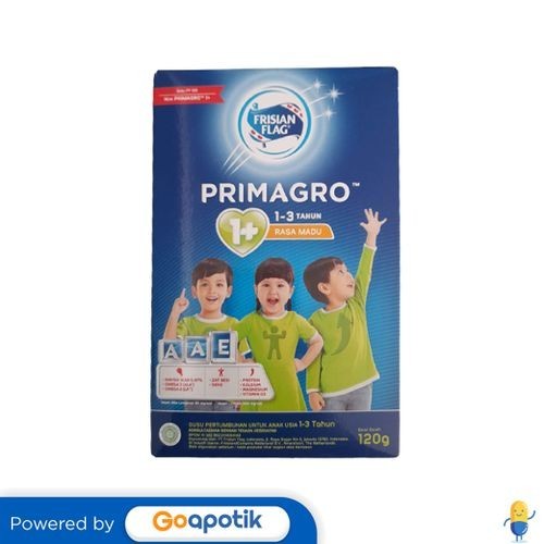 

Frisian Flag Primagro 1+ Usia 1-3 Tahun Rasa Madu 120 Gram Box