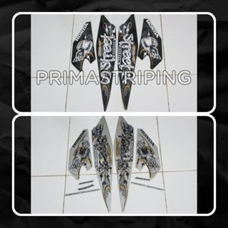 STRIPING STIKER MOTOR BEAT STREET 2021 SILVER