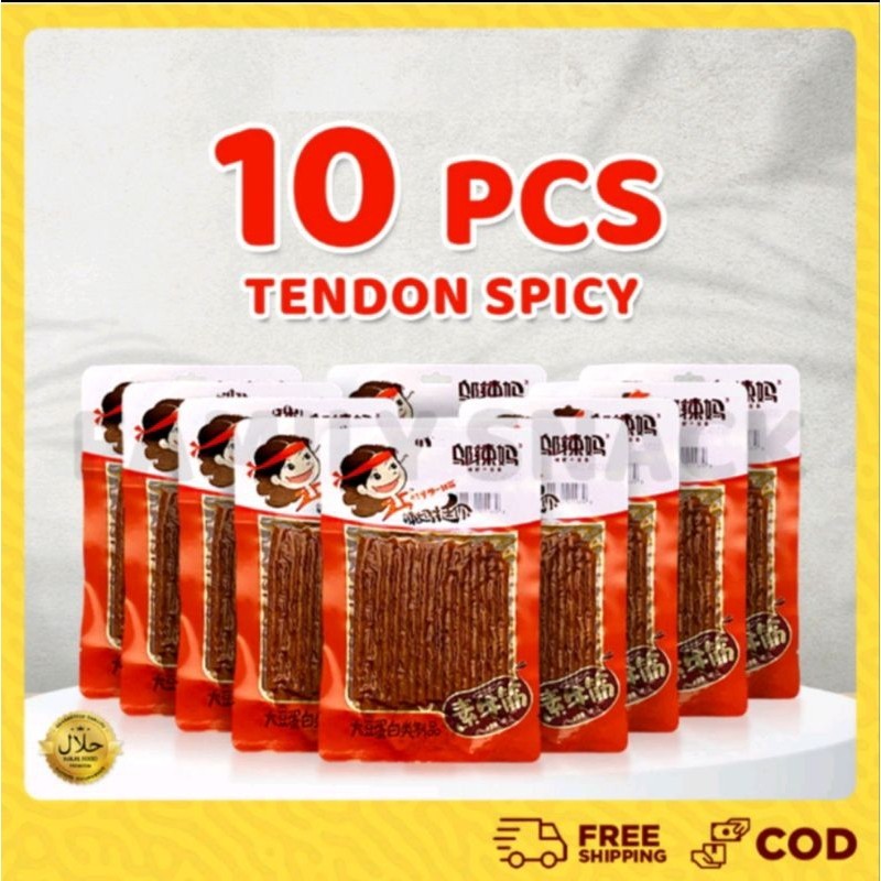 

Latiao Snack Impor - [10 pcs][HALAL] Wulama Gluten Latiao Snack a Vegetarian Food Snack Kembang Tahu