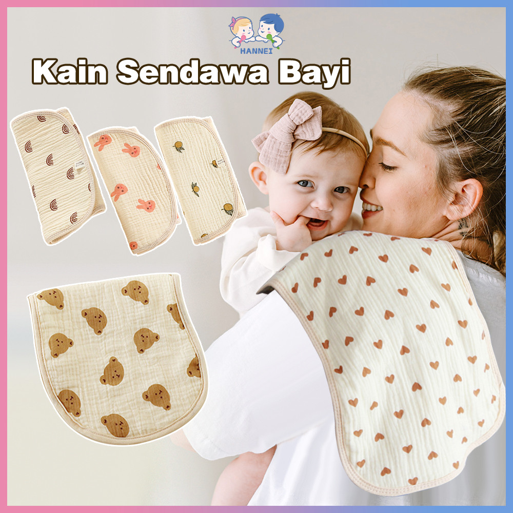 Hannei Baby Burp Cloth Alas Pundak Gendong Bayi Kain Alas Pundak Tatakan Iler Sendawa Anak Bayi