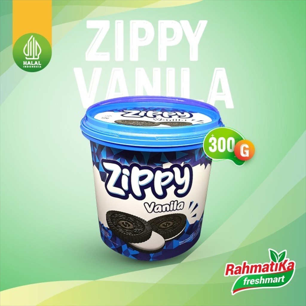 

Zippy Vanila / Biskuit Sandwich Rasa Vanila 300 gram