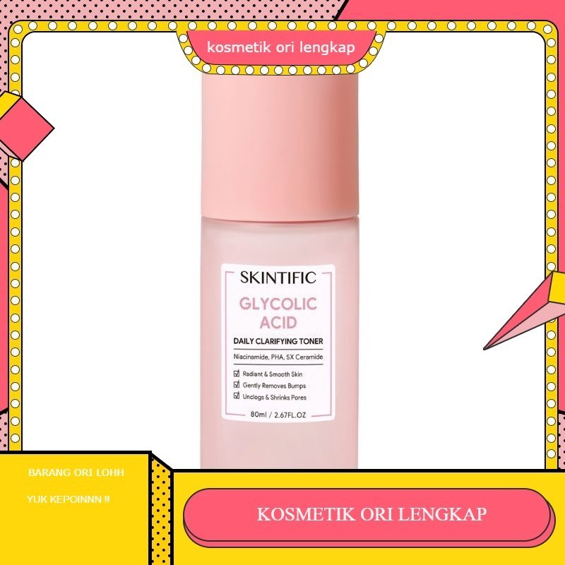 TONER GLYCOLIC ACID SKINTIFIC 80ML |TONER GLYCOLIC ACID SKINTIFIC \\