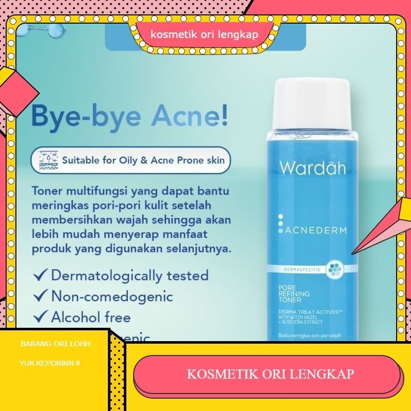 Wardah Acnederm Pore Refining Toner | toner WARDAH 