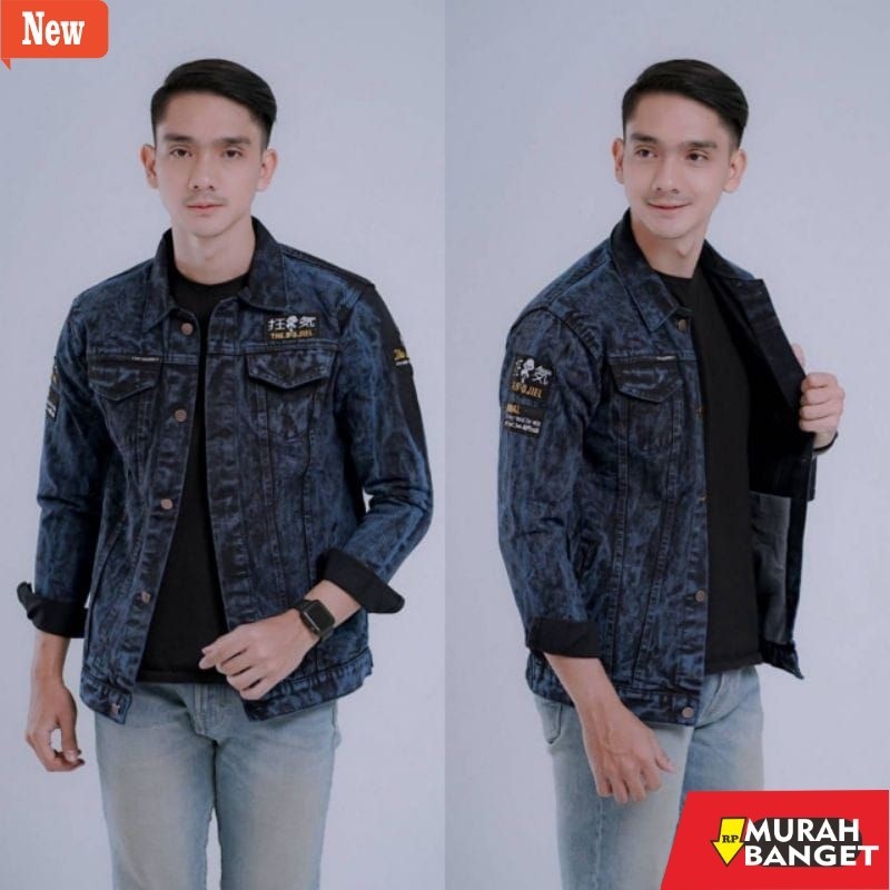 jaket kulit pria garut JAKET JEANS BORDIR THE BOJIEL | JAKET BORDIR SANDWASH FLOWER COUNTRY JAKET JE