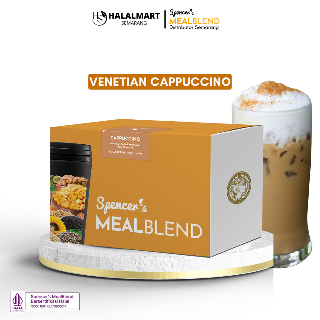 

Spencer's MealBlend Venetian Cappuccino Box isi 15 Sachet Meal Replacement Multigrain