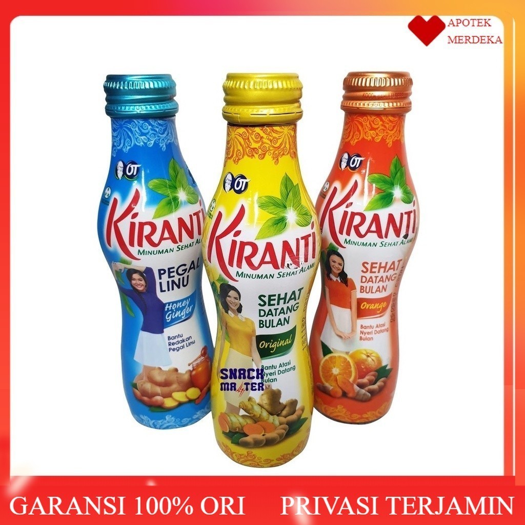 

Kiranti Minuman Sehat Alami 150 mL / kiranti datang bulan / kiranti pegal linu 150ml