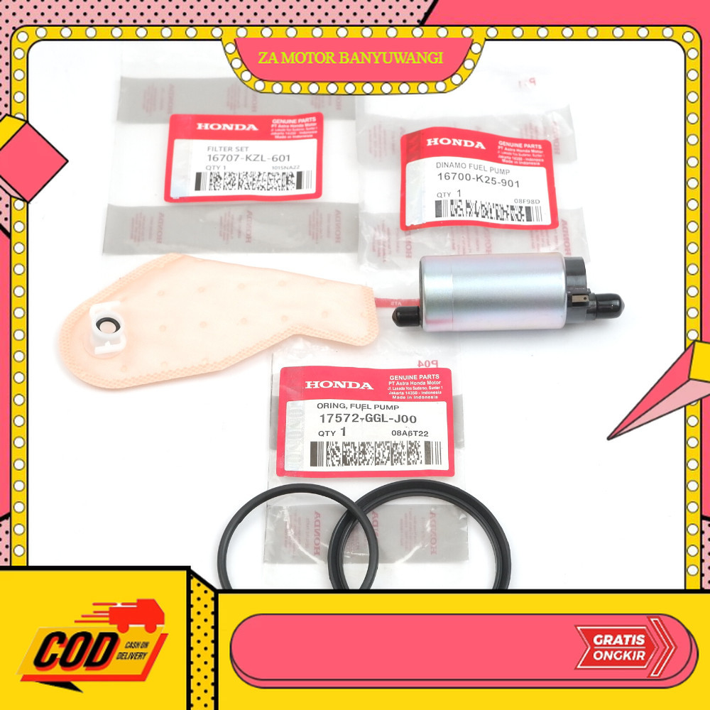 Rotak beat fi ori - Fuel Pump Honda Scoopy fi - dinamo bensin k25 oring dan filter KZL paket rotak z
