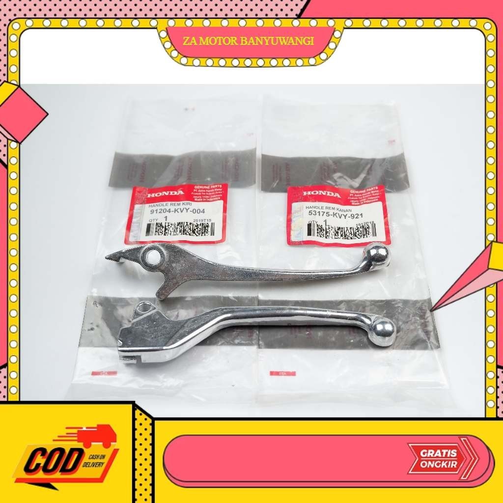 hendel motor beat ori - hendel rem beat karbu 1 set - Handle Rem Satu Set Kanan Kiri Honda Beat Karb