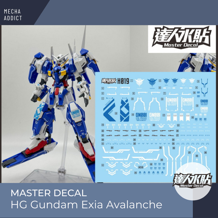 Water Slide Decal HG Gundam Exia Avalanche by Master Decal