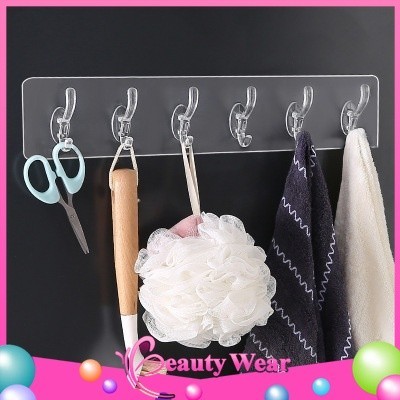 Gantungan Baju Tempel Dinding Pengait Gantungan Baju Dinding Tanpa Paku  𝓑𝓦 𝟕𝟎𝟒