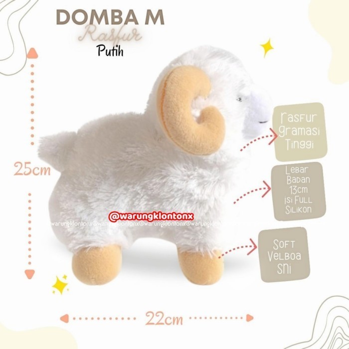 Tokosania Boneka Domba Tanduk Lucu Berkualitas