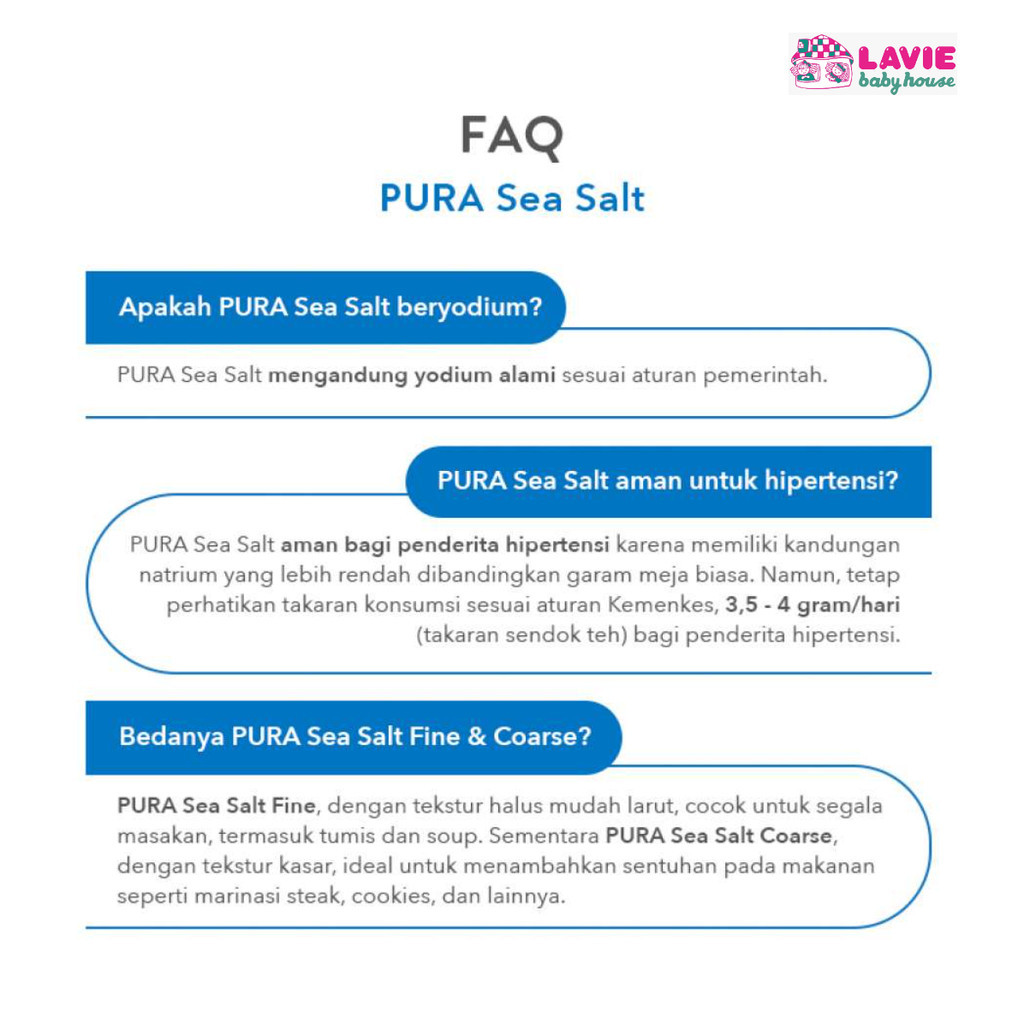 

Bny31 PURA the purest sea salt 300g/Garam Laut halus organik Natural