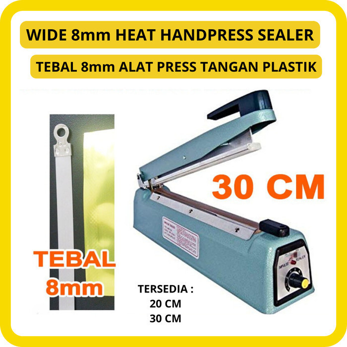 30 CM SEALER PRESS PLASTIK LEBAR 8mm (STANDING POUCH)JKT - Standart