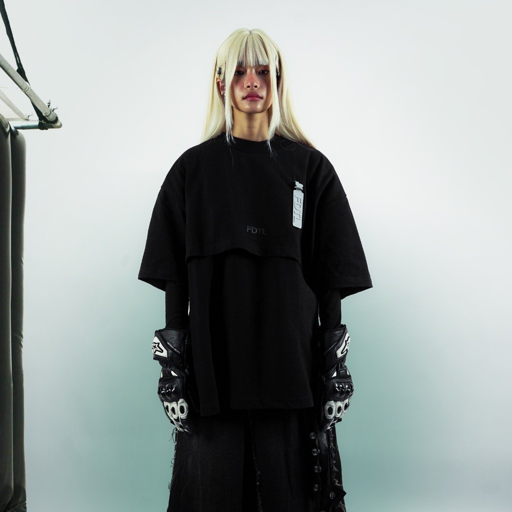 [COD] TAGGED - FDTL Phantom Tee Black Oversized T-shirt