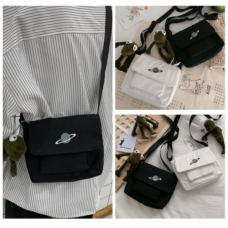 Twenty_Bag - Tas Selempang Anak Wanita Pria Remaja Terbaru Kekinian Motif PLANET SATURNUS Korean