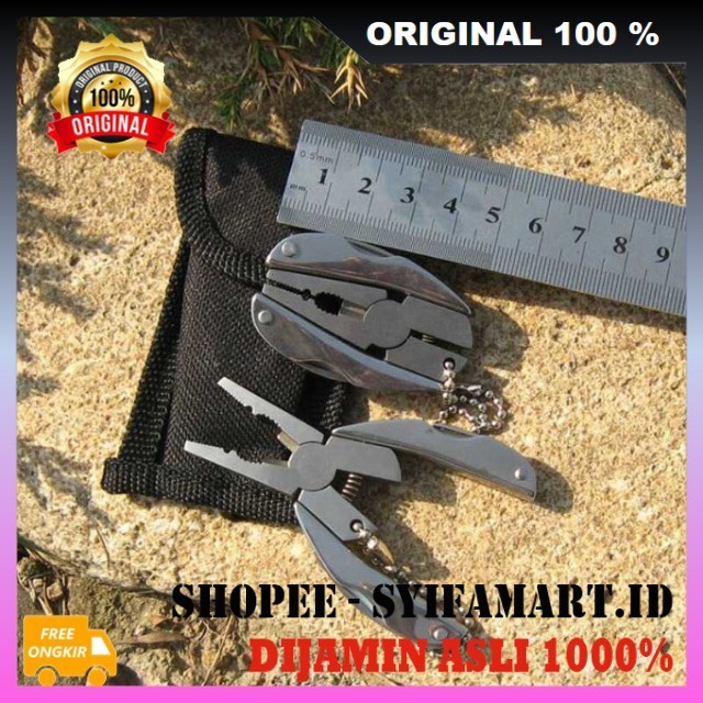 Tang Lipat Mini Multifungsi Tang Lipat Portable Stainless Steel 100% ORIGINAL