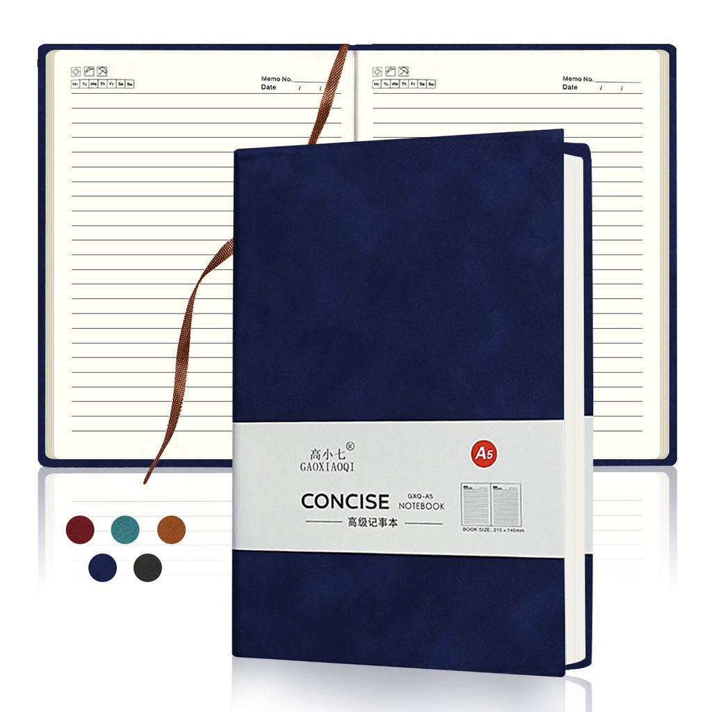 

A5 Retro Notebook Leather Cover Thickened Business Soft Imitation Sheepskin Notepad Business Office School Stationery Supplies