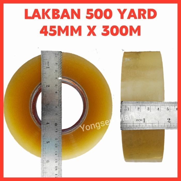 

Lakban bening 500 Yard 45mm x 300 meter lakban jumbo 2 inch