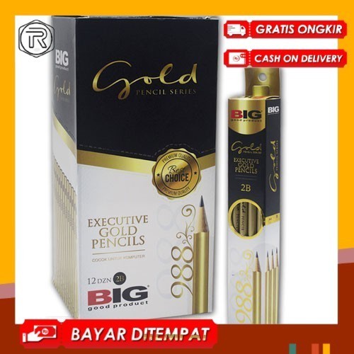 

ALAT TULIS, PENSIL, PENCIL 988 2B GOLD BIG