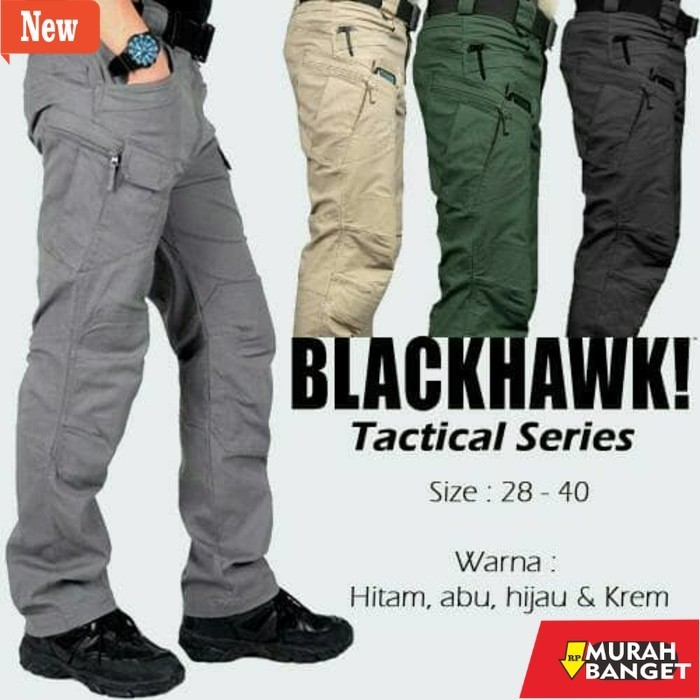 Celana panjang cargo pria yg lagi viral- Celana tactical/pdl/polisi ganteng,blackhawk outdoor murah
