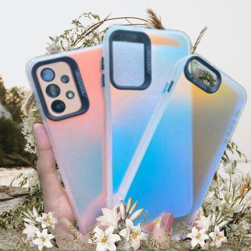 HARDCASE CASING INFINIX 10 PLAY / 11 PLAY SOFT HYBRID POLYCARBONATE IMD COLOR PLATE HOLOGRAM AURORA 