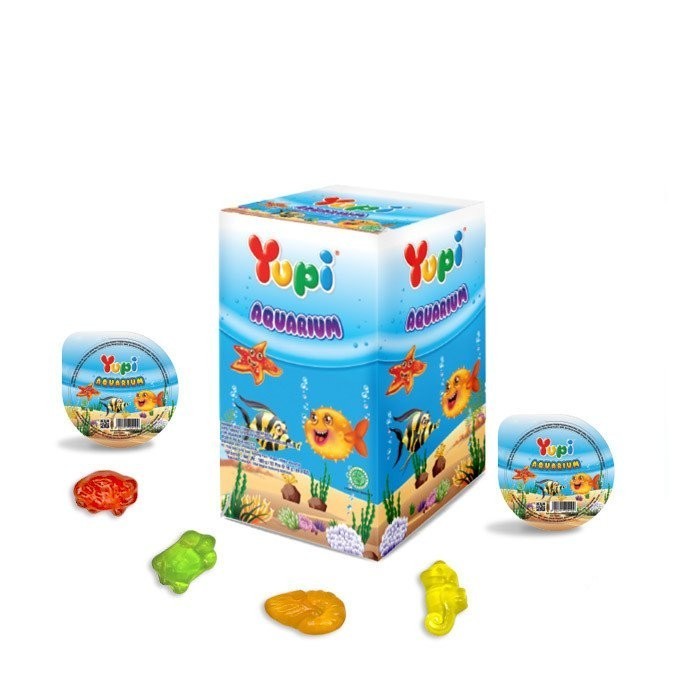 

Permen Gummy Yupi Aquarium 12g Isi 12pcs Cemilan Murah dan Enak