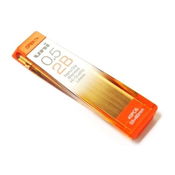 

promo ✨ -ISI PENSIL YANG 5X LEBIH KUAT!!! UNI NANODIA UNI05-202ND - 0,5MM HB-4B - 3B