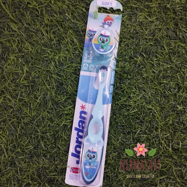 Jordan Kids 2 Step 3-5 Years Soft/sikat gigi anak anak/sikat gigi lentur/sikat gigi kecil untuk anak
