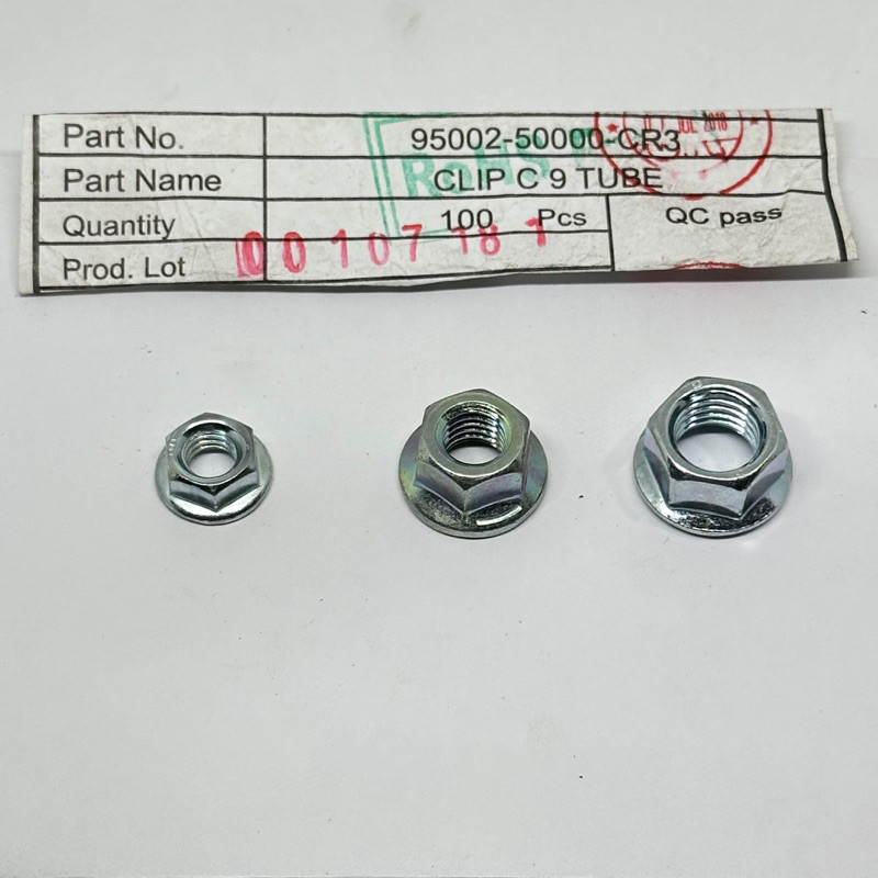 

MUR FLANGE NUTS M6 M8 M10 MUT BAUT 10 12 14 ORIGINAL Grosir
