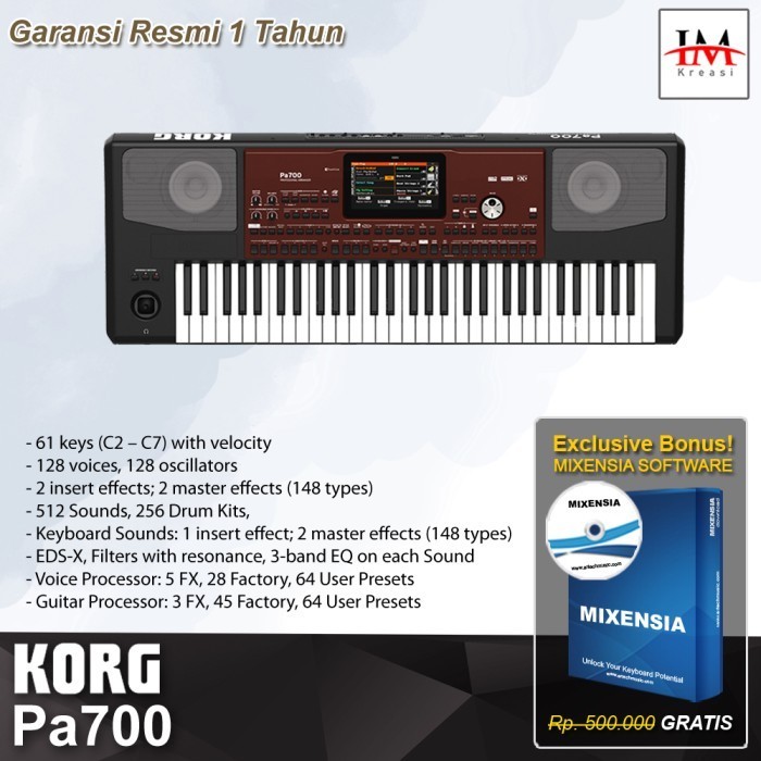 Korg Pa700 / Pa-700 / Pa 700 Professional Arranger Garansi RESMI