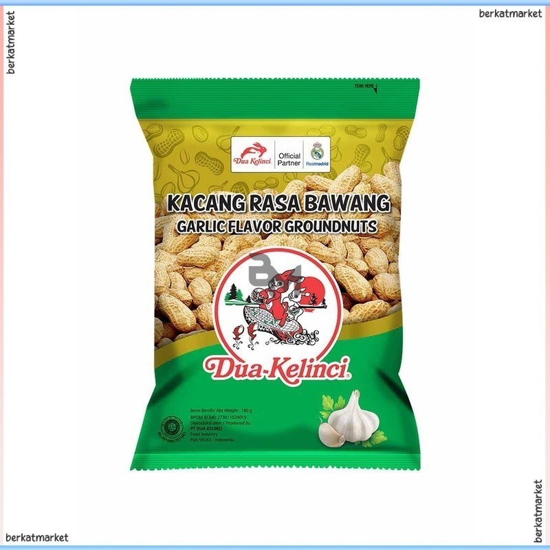 

SNACK DUA KELINCI KACANG KULIT GARING GARLIC KACANG KULIT ASIN RASA BAWANG