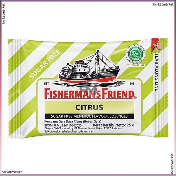 

FISHERMANS FRIEND SUGAR FREE CITRUS 25 GR PERMEN