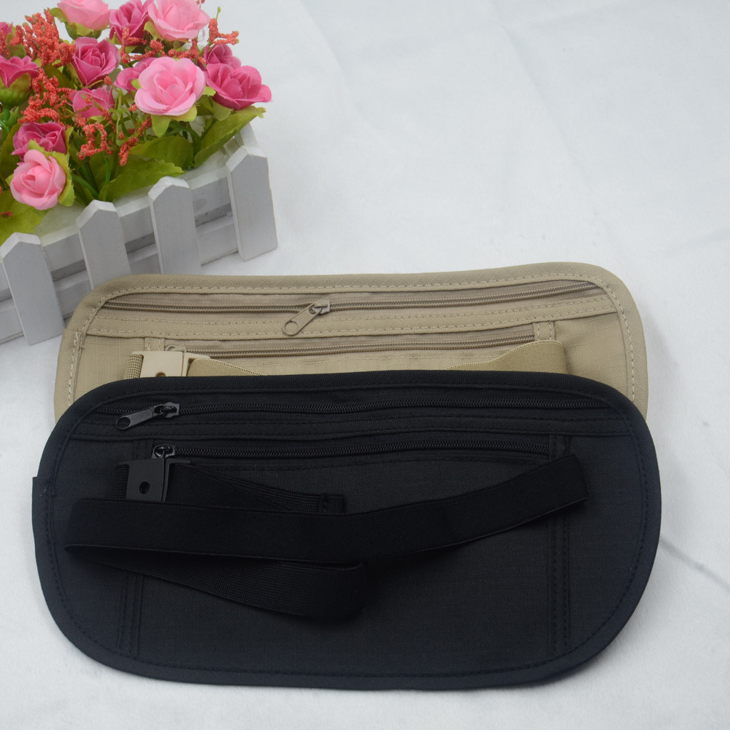 Sport Running Wais Bag Invisible Travel Waist Packs Pouch For Passport Money Belt Bag Hidden Securit
