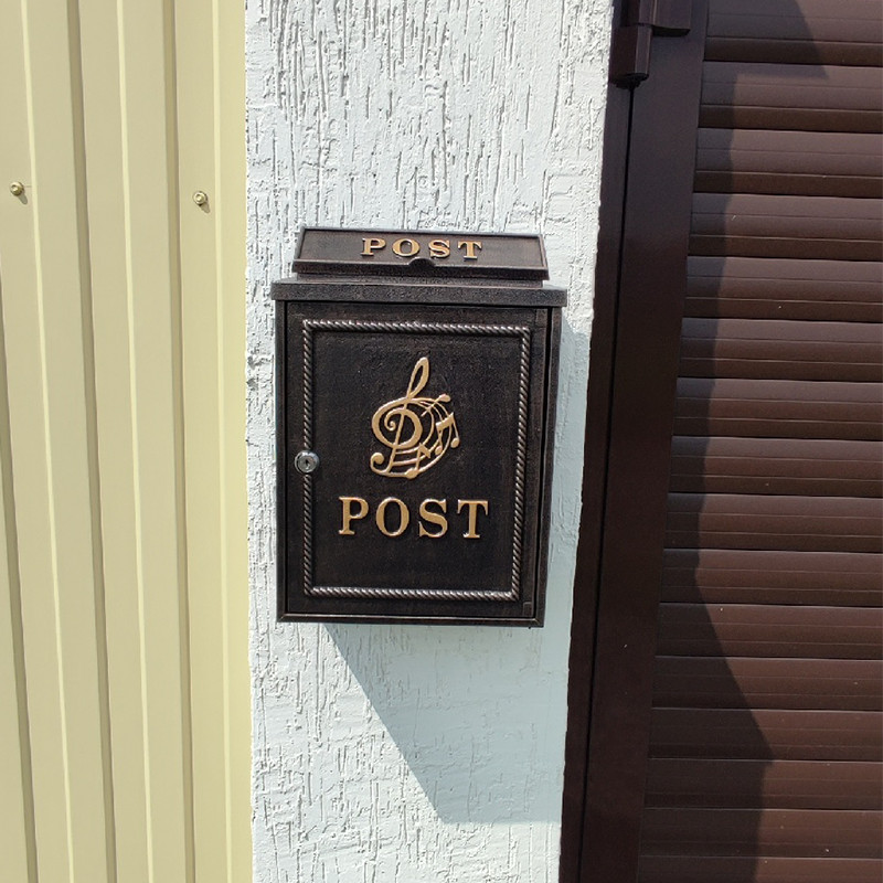 

Decorative Rural Mail box Garden Classic Metal Aluminium Letters Wall Mounted Mailbox