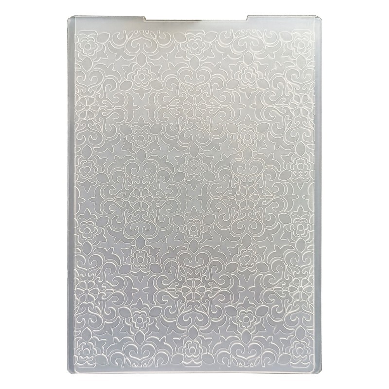 

Embossing Folders Clear Plastic Template Round Flower Pattern for DIY Paper Card Craft Decorations Scrapbooking Dropship