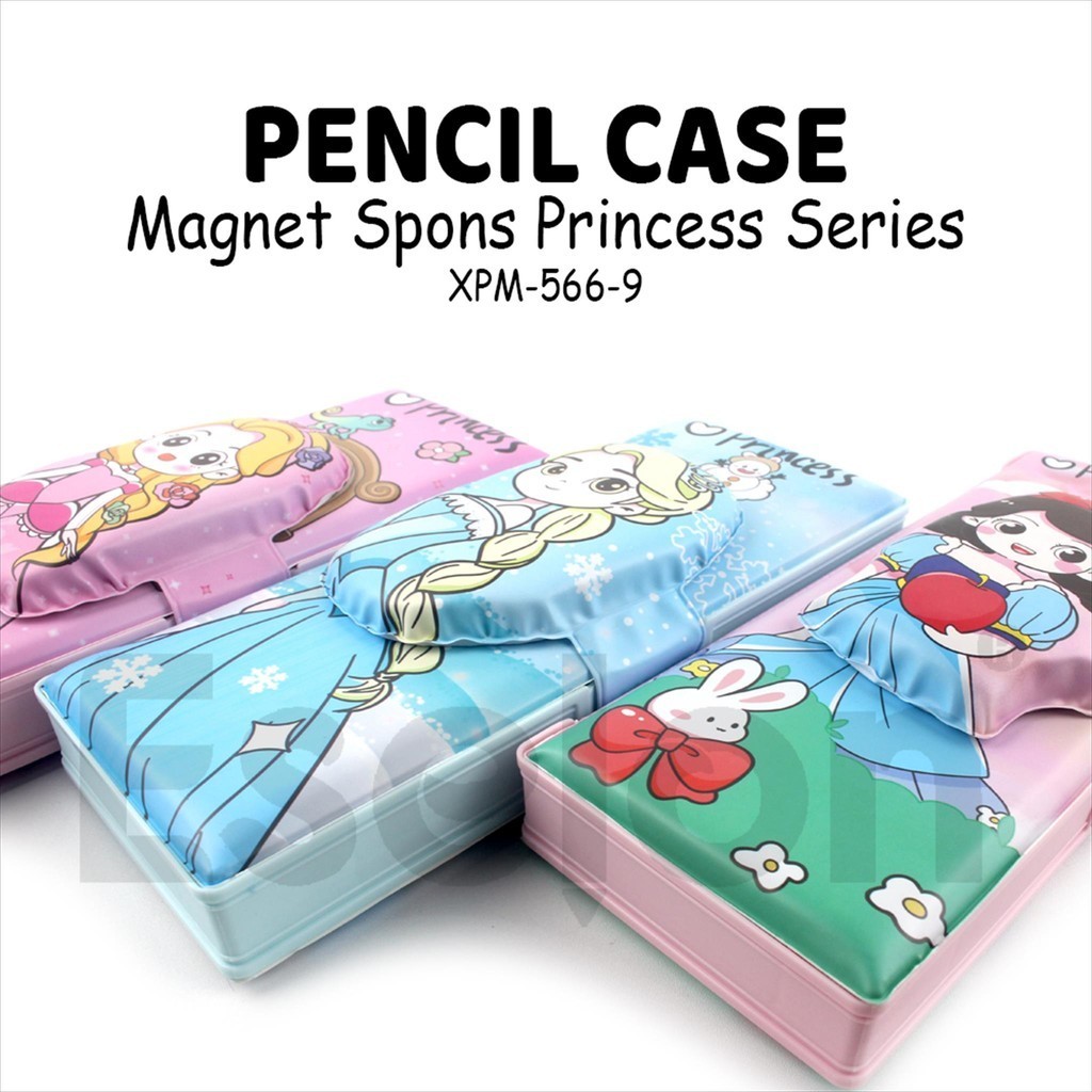 

[MaxMart] Kotak Pensil Magnet Spons Prin ses /Tempat Pensil XPM-566-9