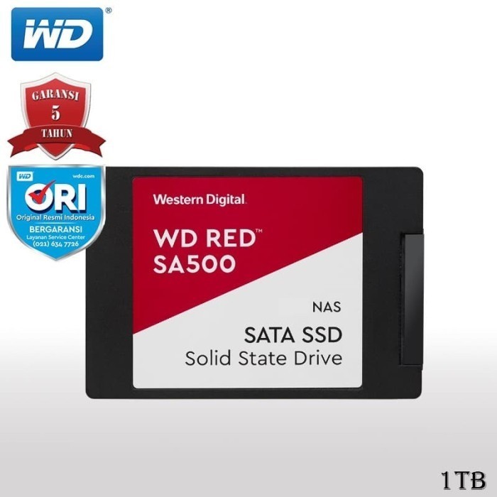 WD Red SA500 SSD Internal NAS 1TB 2.5" SATA