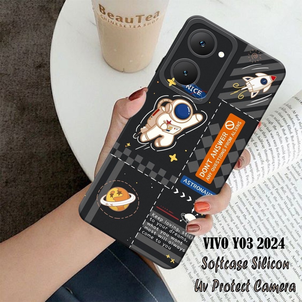 Case VIVO Y03 2024 - VIVO Y03 2024 Terbaru - Softcase  VIVO Y03 2024  - Softcase Pro Camera - Casing