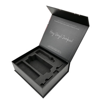 

500pcs custom boxes Velvet Black Custom Foam Magnetic Package Gift Package Paper Magnetic Box Insert With Foam