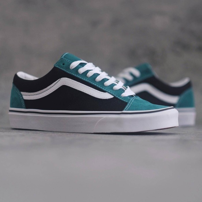 PROMO Vans Style 36 Vintage Suede Green Black TERMURAH