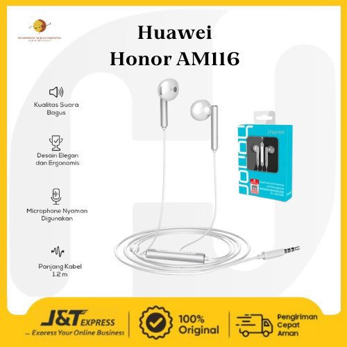 Huawei Honor AM116 - HADSHET HONOR - HADSHET ORIGINAL HONOR - EARPHONE MURAH - EARPHONE