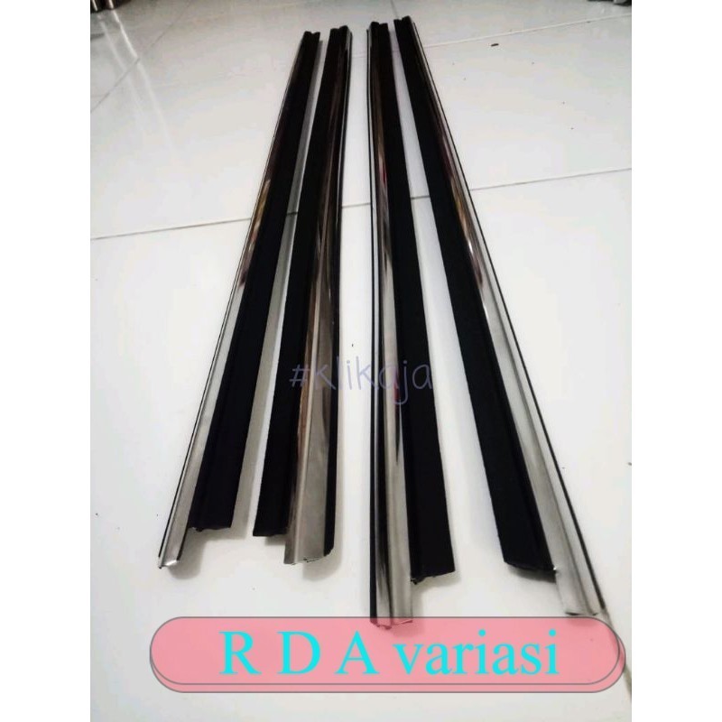 Pelipit Kaca/Water strip Rush Terios Crhome