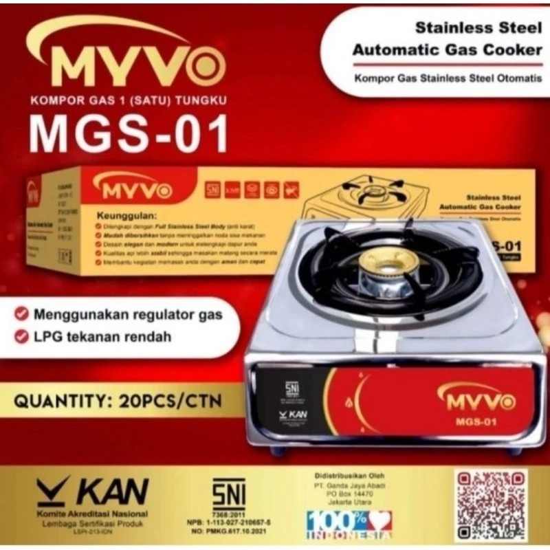 Kompor Gas 1 Tungku / Kompor Portable GAS SNI