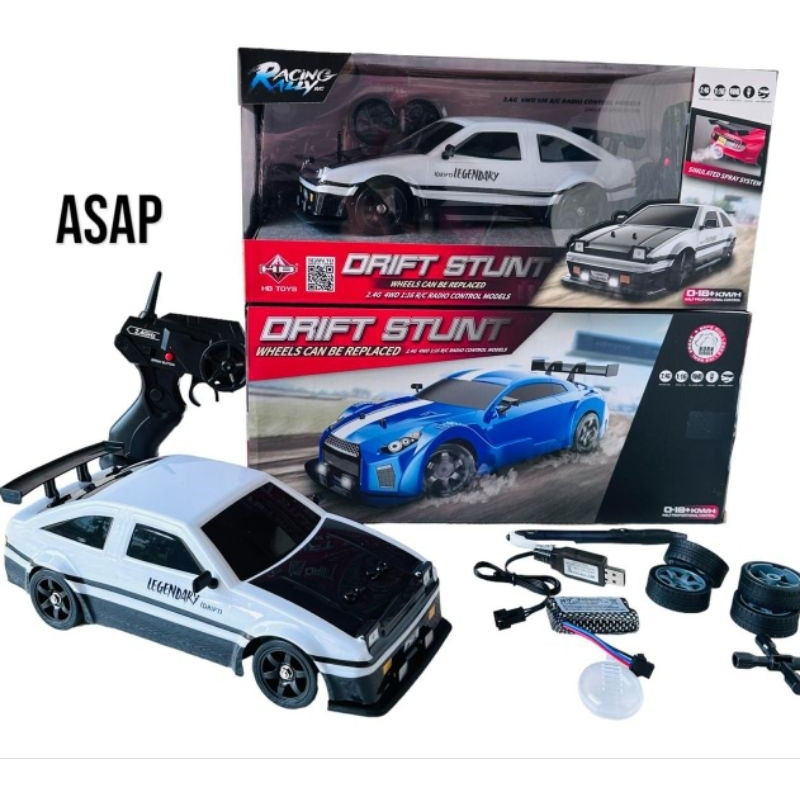 Mainan Anak RC Mobil Remot Mobil RC Drift 4WD 2,4GHz / Mobil Remot Drift racing 1:24