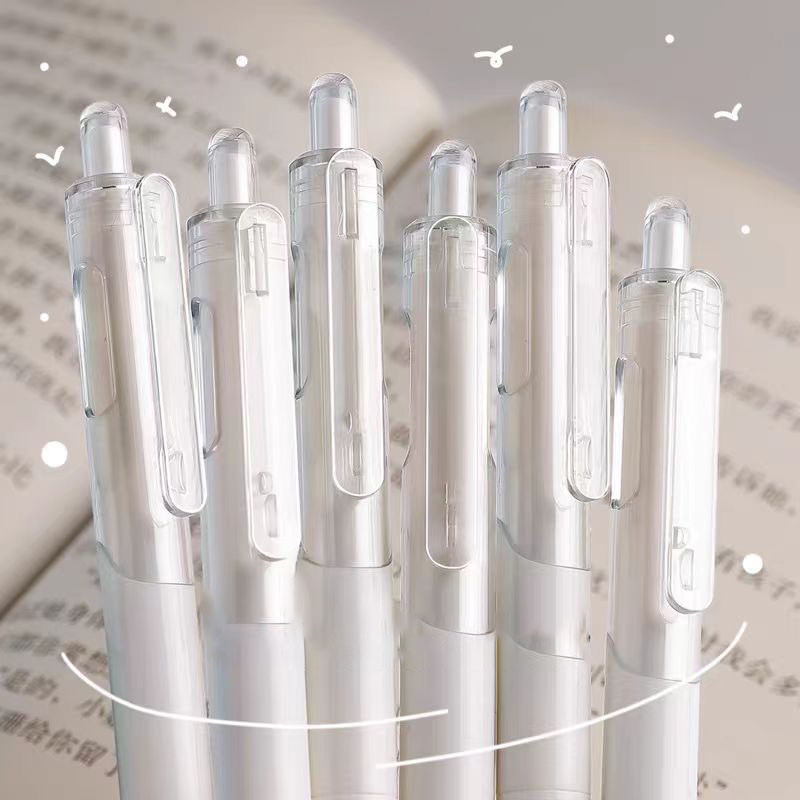 

Pulpen Gel Retractable 0.5mm / Gel Pen Mekanik / Pena Gel 6pcs / Penas Lucu / Simple Pena Pen Pencet / bulpen / bolpoin gel 1 pack / ballpoint / Pulpen Gel Alat tulis Stationary