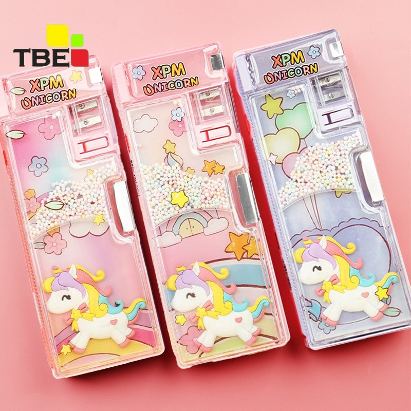 

Alat Tulis - Budaya - Pengetahuan - Inovasi.3D Tempat Pensil Anak Kartun Stationery Kotak Pensil Alat Tulis Perlengkapan Sekolah Tempat pensil transparan unicorn ST-017