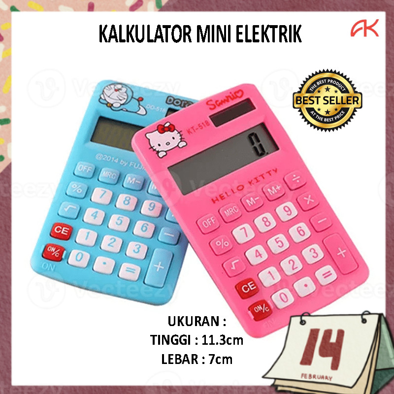 

KALKULATOR MINI KARAKTER 12DIGIT DD-518-12 / CALCULATOR DIGITAL