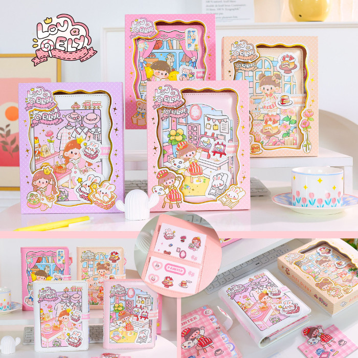 

Notebook Binder A5 Buku Loose Leaf Diary Buku Agenda Ring Jurnal 6381