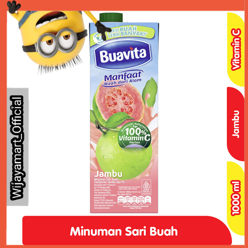 

Buavita Minuman Sari Buah Jambu 1000 ml