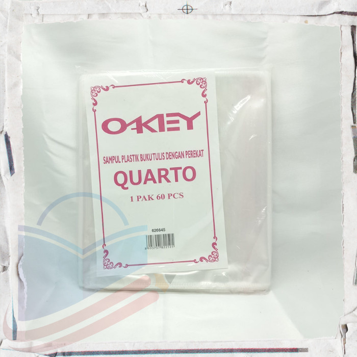 

Sampul Buku Plastik Bening Okey Kwarto 60pcs